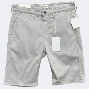 Edwin Otis Short Chino Shorts Mens 31 Stone‎ Gray Endurance Stretch USA Summer